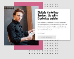 Digitales Marketing - Drag & Drop-Zielseite