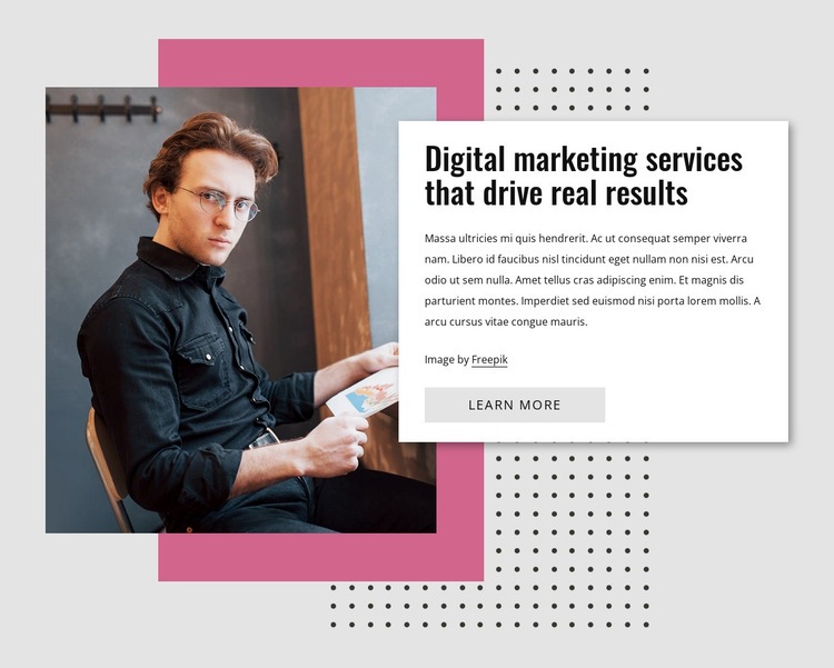 Digital marketing Elementor Template Alternative