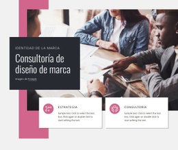 Impresionante Plantilla HTML5 Para Consultoría De Diseño De Marca