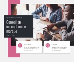 Conseil En Design De Marque – Superbe Maquette De Site Web