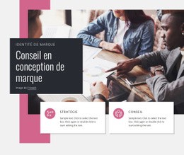 Meilleure Conception De Page De Destination Pour Conseil En Design De Marque