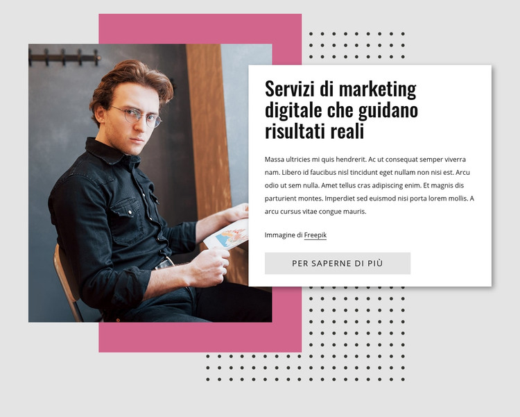 Marketing digitale Modello HTML