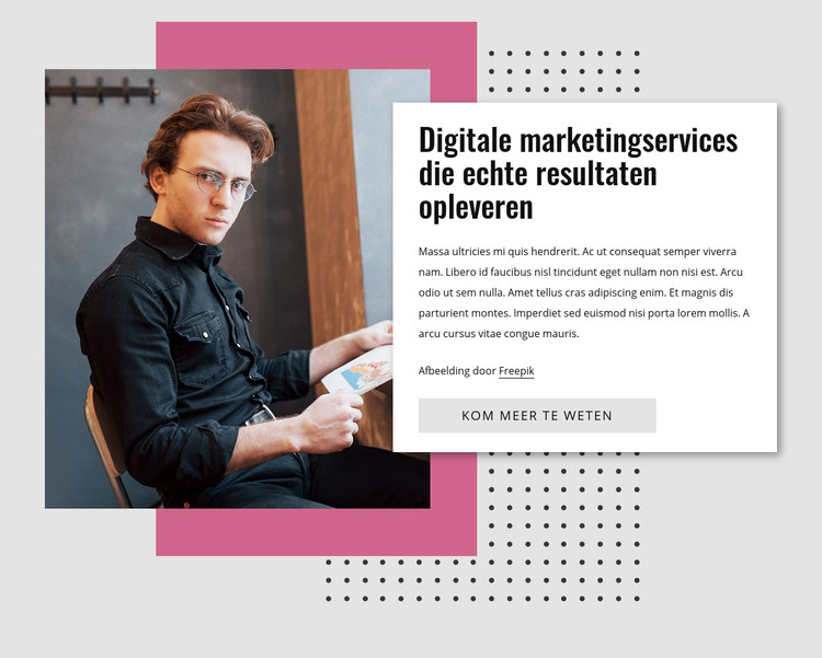 Digitale marketing HTML-sjabloon