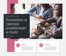 Projekt Strony HTML Dla Doradztwo W Zakresie Projektowania Marki