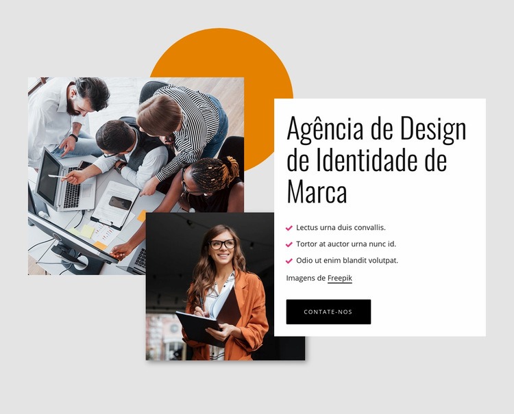 Agência de design de identidade de marca Modelos de construtor de sites