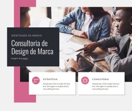 Melhor Design De Página De Destino Para Consultoria De Design De Marca