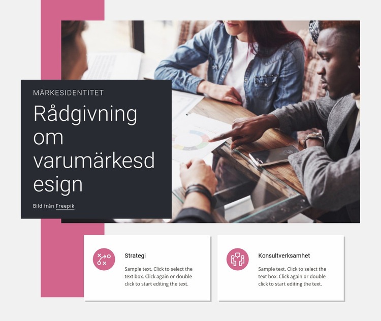 Rådgivning om varumärkesdesign Hemsidedesign