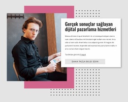 Dijital Pazarlama - Özelleştirilebilir Profesyonel Tek Sayfalık Şablon