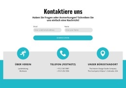 Kontaktformular Mit Kontakten - Responsives Design