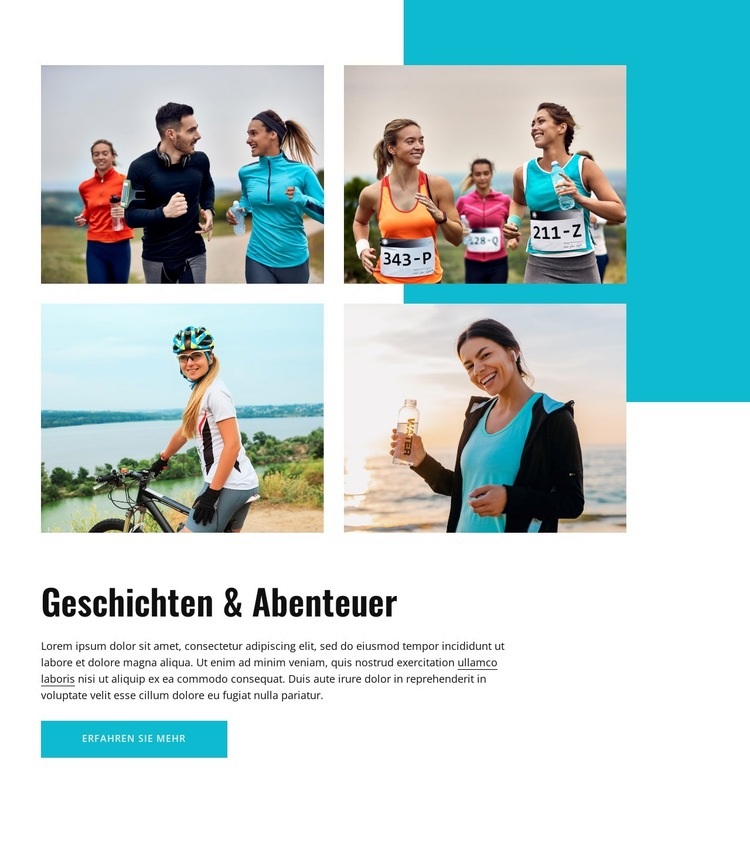 Geschichten und Abenteuer Website design