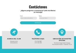 Maqueta De Sitio Web Para Formulario De Contacto Con Contactos