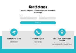 Formulario De Contacto Con Contactos - Tema Sencillo De WordPress