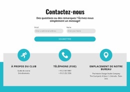 Formulaire De Contact Avec Contacts - HTML5 Website Builder