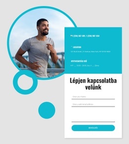 Barátságos Futóklub Vagyunk - HTML Oldalsablon