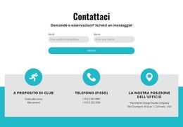Modulo Di Contatto Con I Contatti - Costruttore Di Siti Web Multiuso