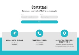 Modulo Di Contatto Con I Contatti - Tema WordPress Semplice