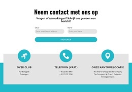 Contactformulier Met Contacten - Mobiele Bestemmingspagina
