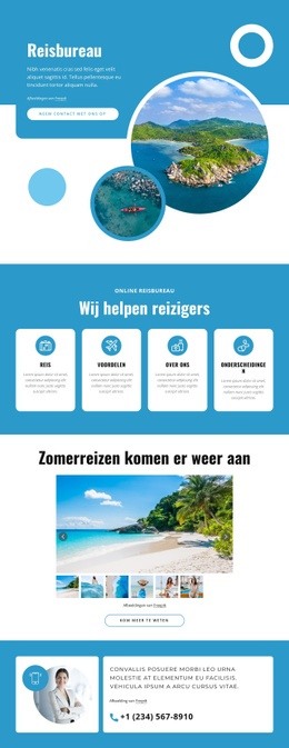 Boek Vluchten, Vakantiepakketten, Tours - Prachtige HTML5-Sjabloon