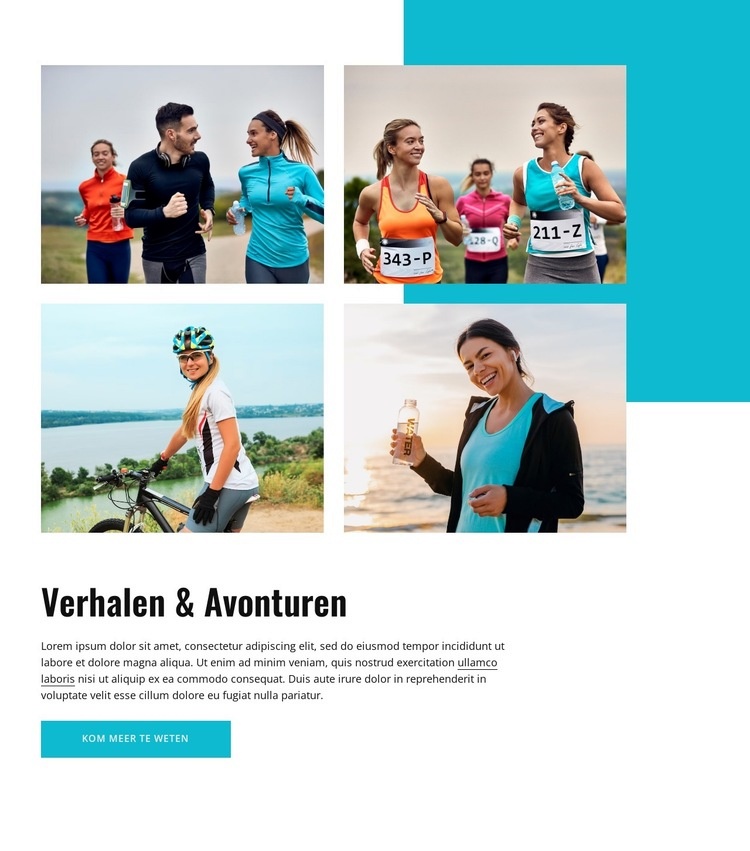 Verhalen en avonturen HTML5-sjabloon