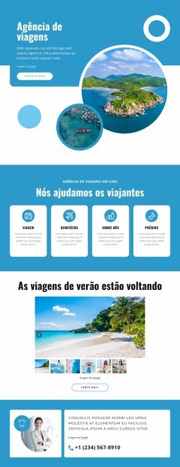 Reserve Voos, Pacotes De Férias, Passeios - Design De Site Profissional