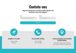 Formulário De Contato Com Contatos - Tema WordPress Simples