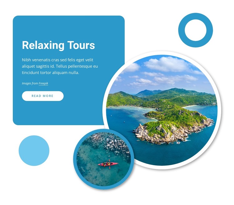 Relaxing tours Web Design