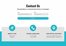 Contact Form With Contacts - Create Amazing Template