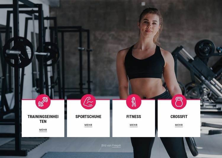 Crossfit-Kurse HTML Website Builder