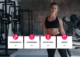 Diseño CSS Gratuito Para Cursos De Crossfit