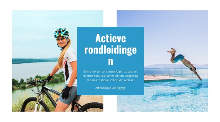 Avontuurlijke reizen, wandelen, fietsen WordPress-thema