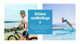 Avontuurlijke Reizen, Wandelen, Fietsen - Eenvoudig Websitesjabloon