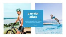 Viagens De Aventura, Caminhadas, Ciclismo - Tema WordPress De Arrastar E Soltar