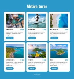 Aktiva Turer - Bästa Designen Av Webbplatsmall