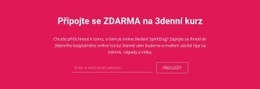 Zapojte Se Do Bezplatného 3denního Kurzu – Šablona Vstupní Stránky