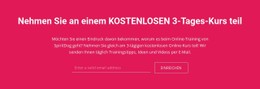 Nehmen Sie An Einem Kostenlosen 3-Tages-Kurs Teil Premium-CSS-Vorlage