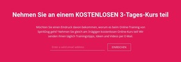 WordPress-Theme Nehmen Sie An Einem Kostenlosen 3-Tages-Kurs Teil Für Jedes Gerät