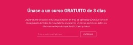 Diseño Web Gratuito Para Únase A Un Curso Gratuito De 3 Días