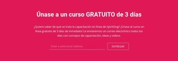 Únase A Un Curso Gratuito De 3 Días - Página De Destino