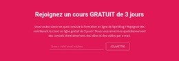 Participez À Un Cours Gratuit De 3 Jours - Modèle Gratuit