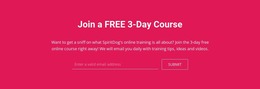 Join A Free 3-Day Course - HTML File Creator
