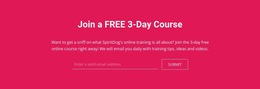 Join A Free 3-Day Course - Multiple Layout