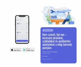 Exkluzív Ajánlatok Szállodákra, Repülőjáratokra – Reszponzív Kialakítás