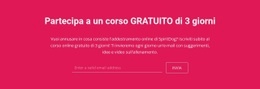 Progettazione Web Gratuita Per Iscriviti A Un Corso Gratuito Di 3 Giorni