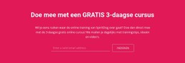 Doe Mee Met Een Gratis 3-Daagse Cursus