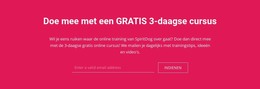 Doe Mee Met Een Gratis 3-Daagse Cursus - Sjabloon Voor Bestemmingspagina'S