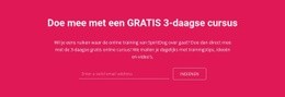 Gratis Webontwerp Voor Doe Mee Met Een Gratis 3-Daagse Cursus