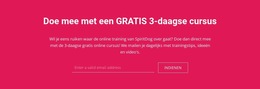 Doe Mee Met Een Gratis 3-Daagse Cursus - Gratis CSS-Thema