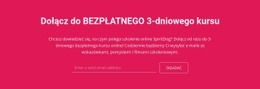 Bezpłatny Projekt Strony Internetowej Dla Dołącz Do Bezpłatnego 3-Dniowego Kursu