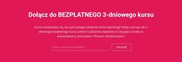 Dołącz Do Bezpłatnego 3-Dniowego Kursu - Darmowy Motyw CSS