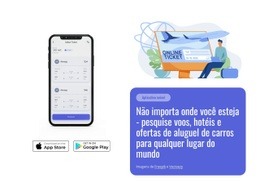 Modelo Web Responsivo Para Ofertas Exclusivas Em Hotéis, Voos